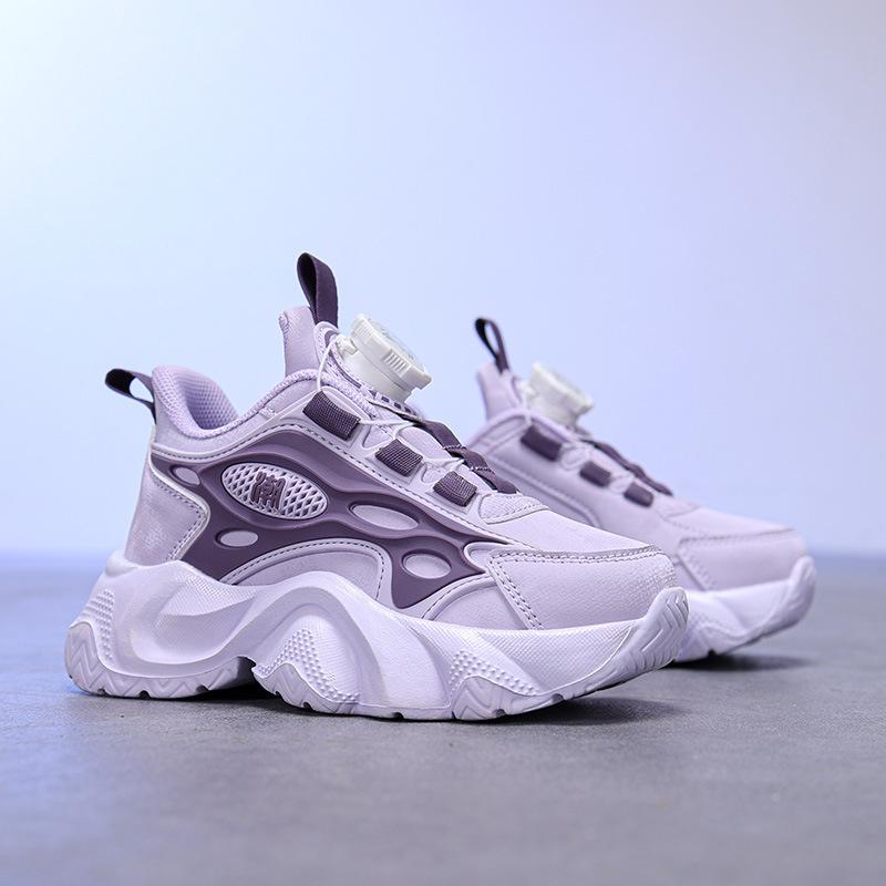 Mädchen Sportschuhe trendige Schuhe vielseitige Papa Herbstschuhe Lederoberfläche neue Kinderlaufschuhe wasserdicht 2025