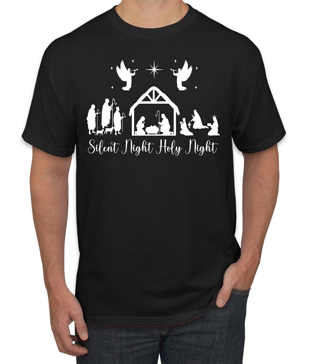 Silent Night Holy Night Men T- Shirt M