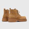 Mens Casual Chunky Sole Martin Boots Low-Cut Lace-Up Round Toe Workwear Style