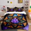 Colorful Mandala Crystal Decor 3Pc, Multiple Sizes Kid'S And Adults' Bedroom Exquisite 3Pc Bedding Set, Gift