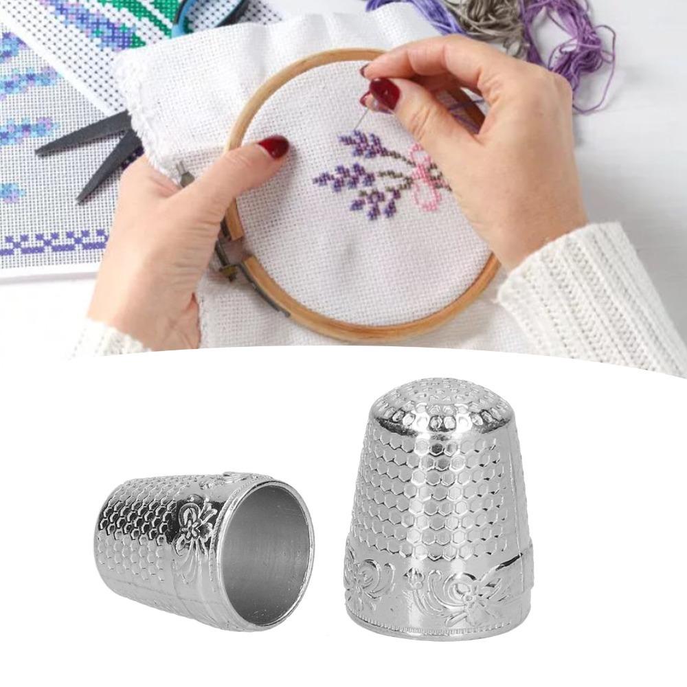 10pcs Abrasion Resistance Finger Protector Thimbles Hand Sewing Thimbles Quilting Craft Supplies
