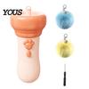 Interactive Hunting Toy for Ragdolls Electric Cat Ball Launcher, One-Click Recycling, Automatic Retractable Small Insect Motion Plush Balls with Bells