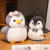 20cm Peluche Pinguino Morbido Grasso Giocattoli Peluche Animale Riempito Cuscino Carino Coppia Bambola Pinguino Giocattolo Decorazione Casa Giocattolo Regalo di Compleanno per Ragazze