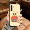 Comedy Animation- SpongeBob-S- SquarePants Phone Case For Samsung Galaxy A73,A71 A72,A70,A53,A52,A51,Soft Silicone Black Cover