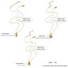 Trendy Spirals Shell Pendant Necklace In Stainless Steel Featuring Sparkling Rhinestones for Stylish Layer Look