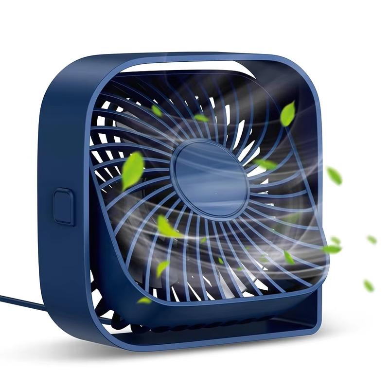 K50 Mini USB Desk Fan 3 Speed Adjustable Silent Cooling Portable Office Desktop Fan USB Powered 4 Colors Home Dorm Tabletop