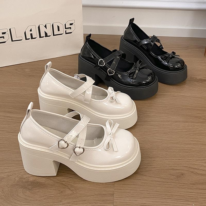 Platform soled JK uniform Ji Loafer shoes women's 2025 small leather shoes Japanese college style single shoes retro British style loli shoes