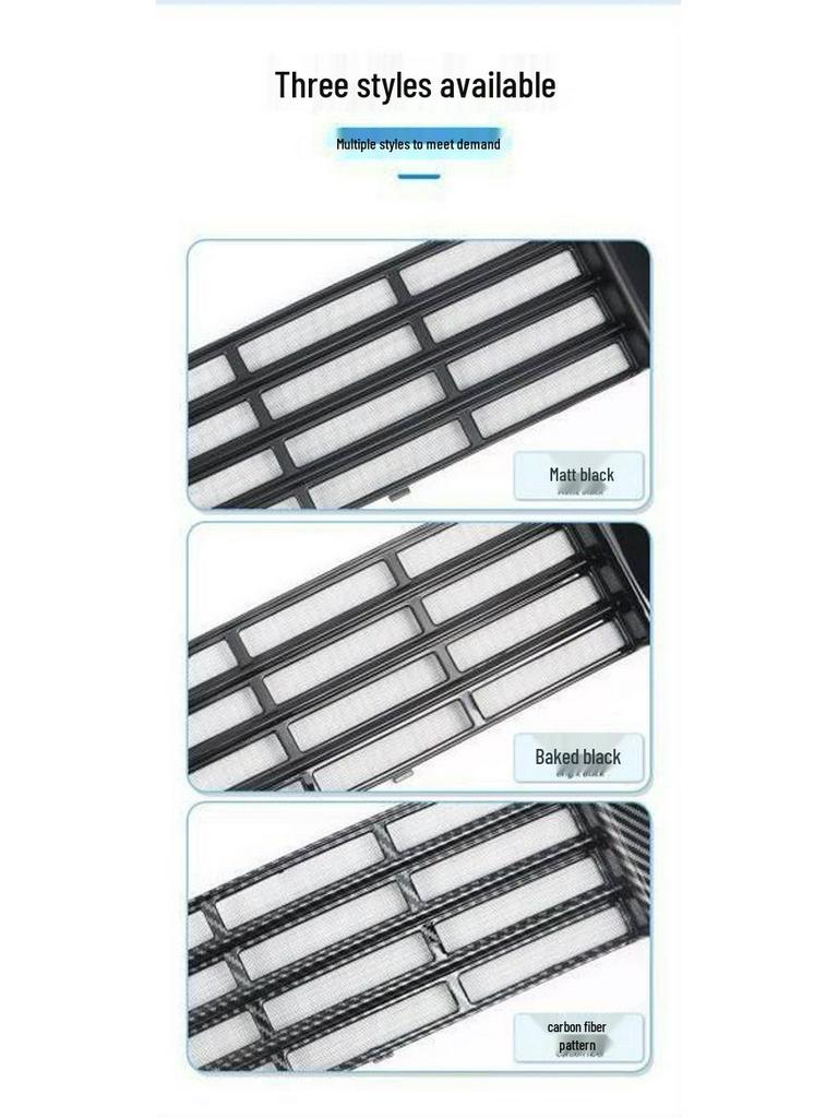 Custom Buckle Black Front Grille and Radiator Insect Protection Net for MEGAL6L7L8L9