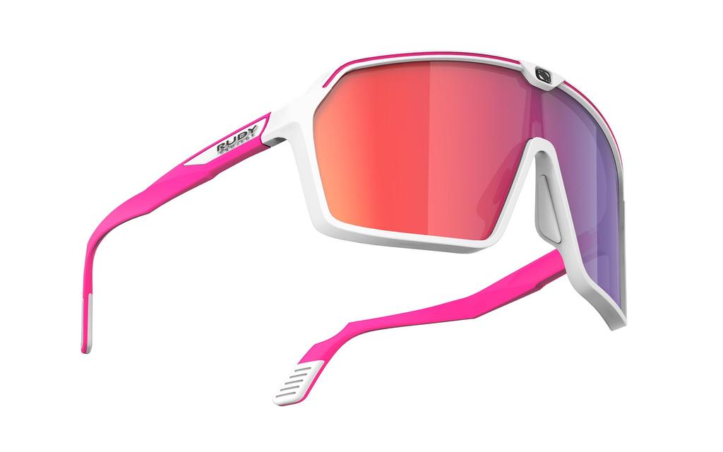 Rudy Project SPINSHIELD Sportsonnenbrille in Weiß Rosa Rot Fluo/Multi-Laser (SP723858-0004)