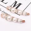 Women Fashion Creative Luxury Pearl Brooches Pins Elegant Rhinestone Snowflakes Flower Accessories Wedding Party Head Decoration