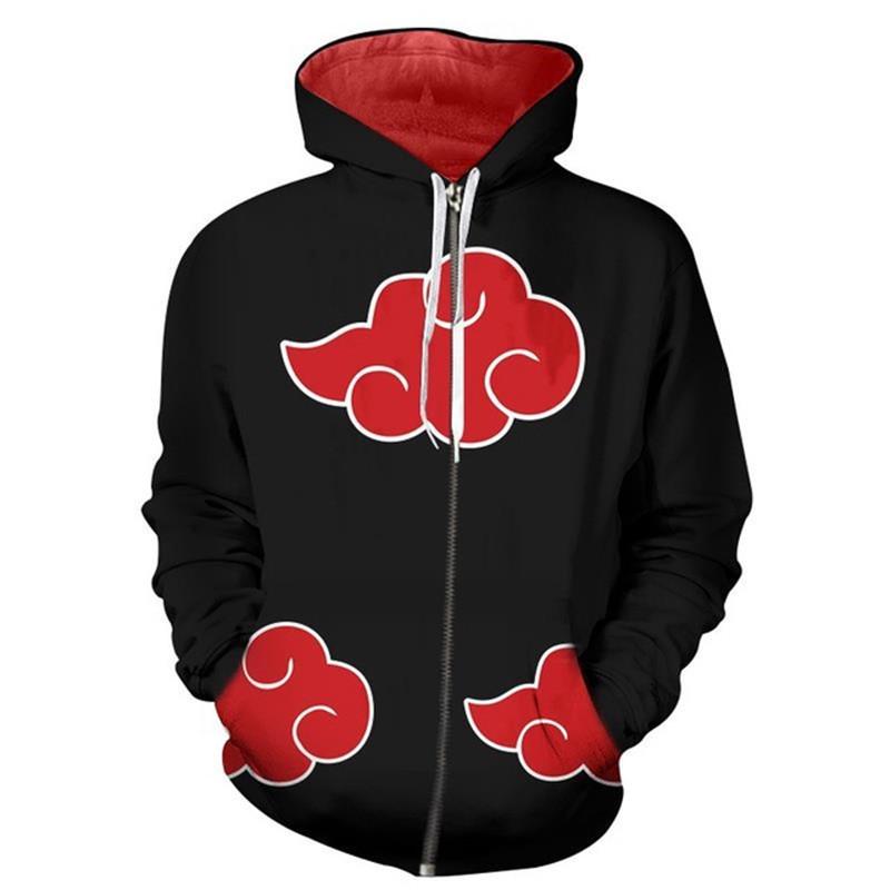 

Uchiha Itachi 3D Print Zipper Hoodie - Naruto Anime Pullover XXXX-Large
