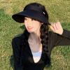 Summer new seamless ice silk empty top fashion sunscreen sun hat UV protection empty top sun versatile hat