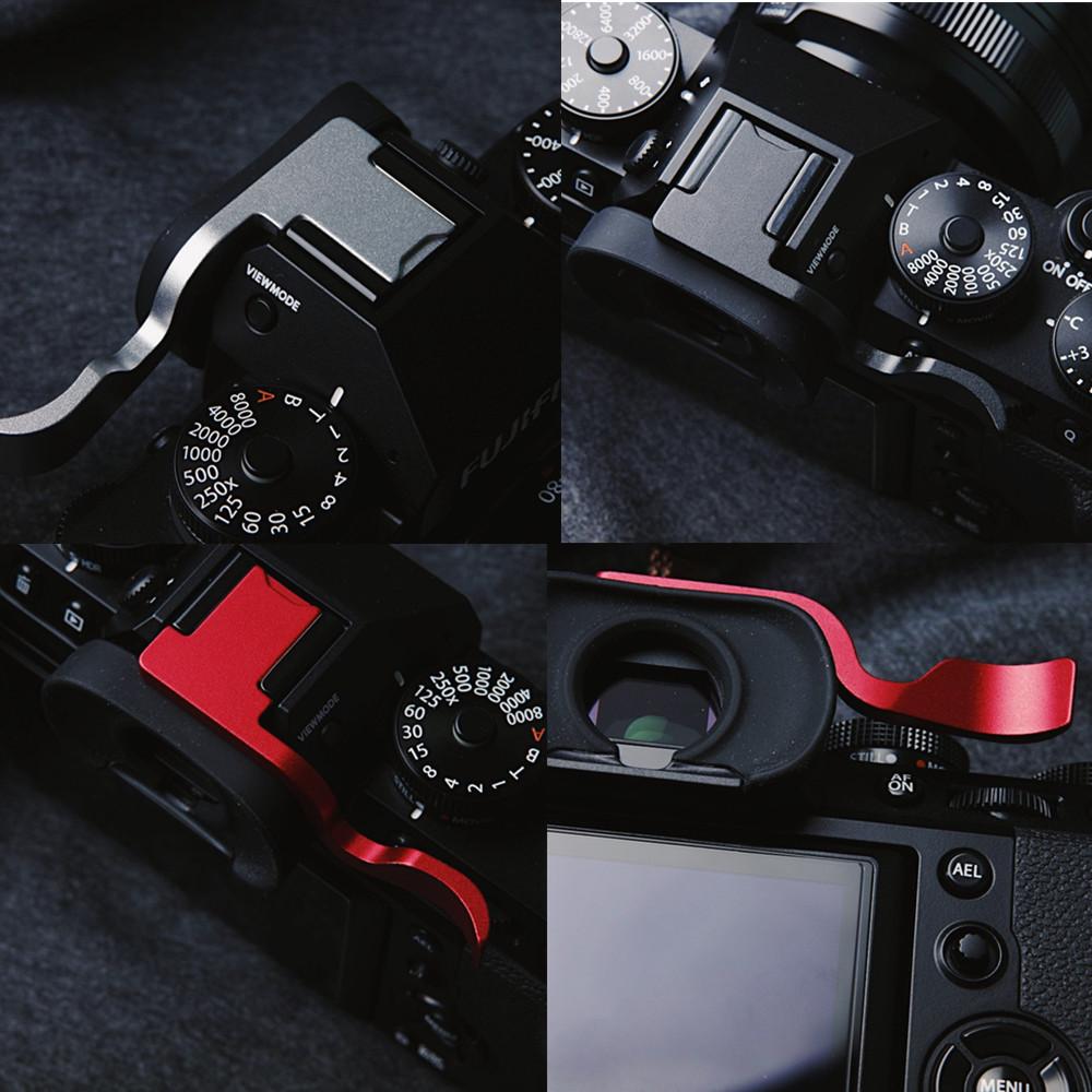 Fuji XT4 XT5 Metal Hot Shoe Thumb Up Hand Grip Hotshoe Cover for Fujifilm X-T4 X-T5 Camera Thumb-Up