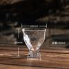 New Chinese Handmade Crystal Glass Master Cup, Home Bar Party Wine Glasses, Dining Table Fair Cups, Moving Gift Tea Cup Set