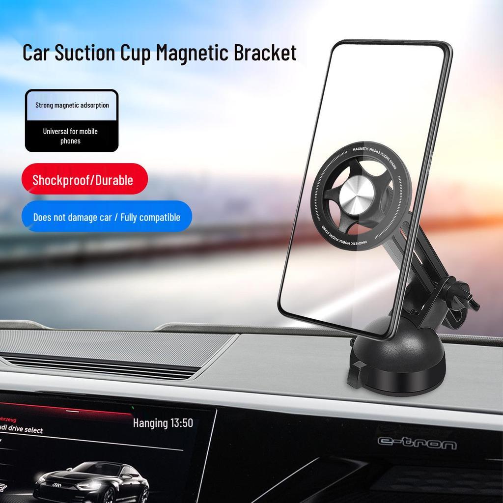 Universal Magnetic Car Phone Holder for Central Control Display - Non-Damaging Stand