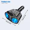 12V/24V Dual USB Quick Charge Car Cigarette Lighter Splitter Charger LED Display Bluetooth Hands-free Call Sockets Car Accessory