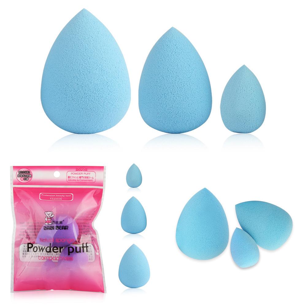 3Pcs/Pack Makeup Sponge Powder Foundation Cosmetic Puff Smooth Flawless Blending Tool