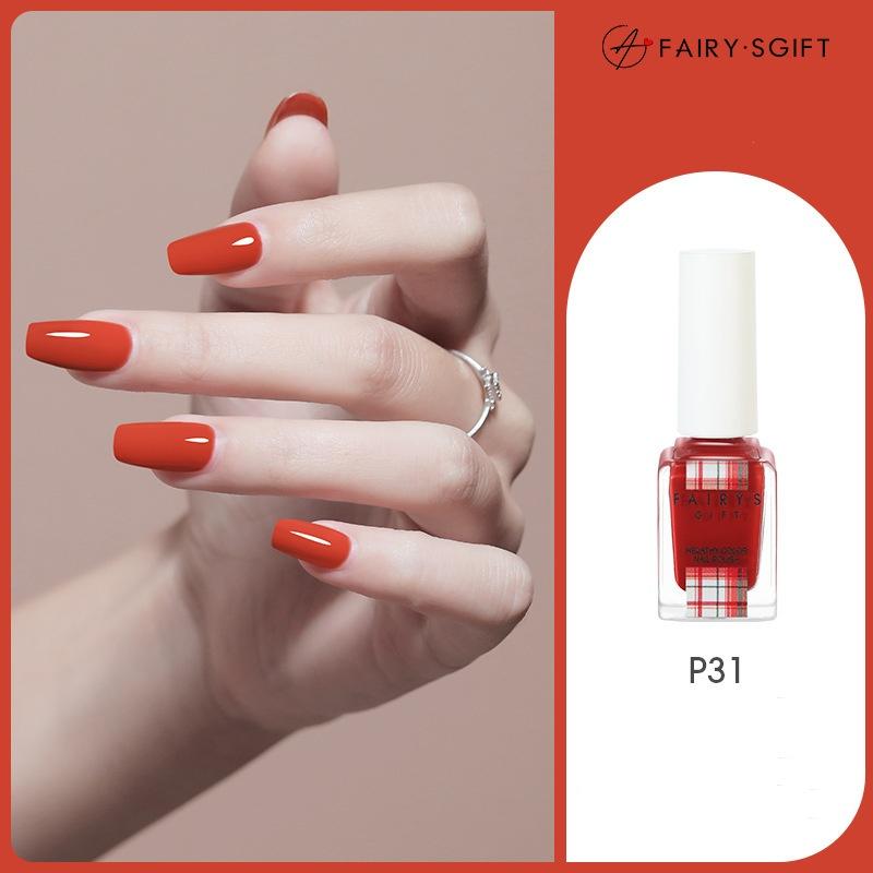 Nail Polish No Baking Long-lasting Non-peeling Quick-drying Nude Color Sequins Nail Polish