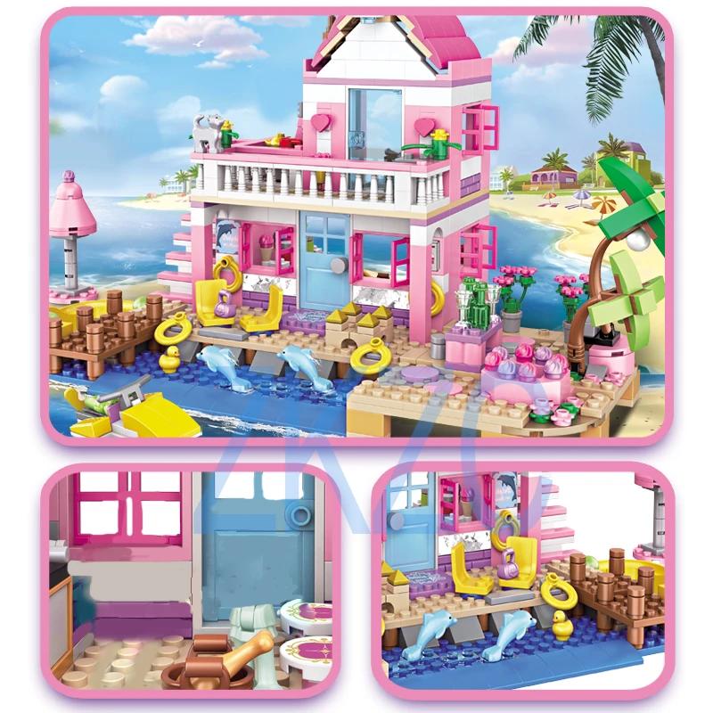 1 Změna 2 Přátelé Městský dům Letní dovolená U moře Vila Apartmán Skluzavka Stavebnice Sady Figurky Hračky pro děti Holky Dárek