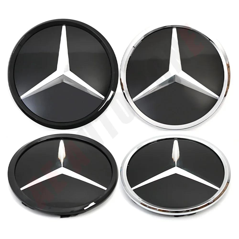 Per Mercedes Benz Classe A W176 2016-2018 A180 A200 A250 Argento e Nero Stile Effetto 3D Griglia Anteriore Emblema Stella Logo Badge