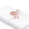 6 Pieces Sturdy Metal Napkin Holder Zinc Zinc Zinc Alloy Napkin Buckle Bow Knot Napkin Rings  Banquet Party