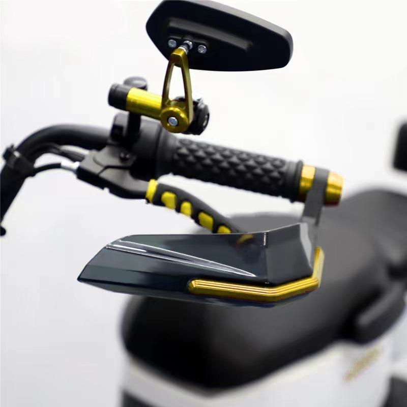 Motorcycle Handguard High Strength Impact Resistant Handlebar Wind Deflector for Motorbike GOLD