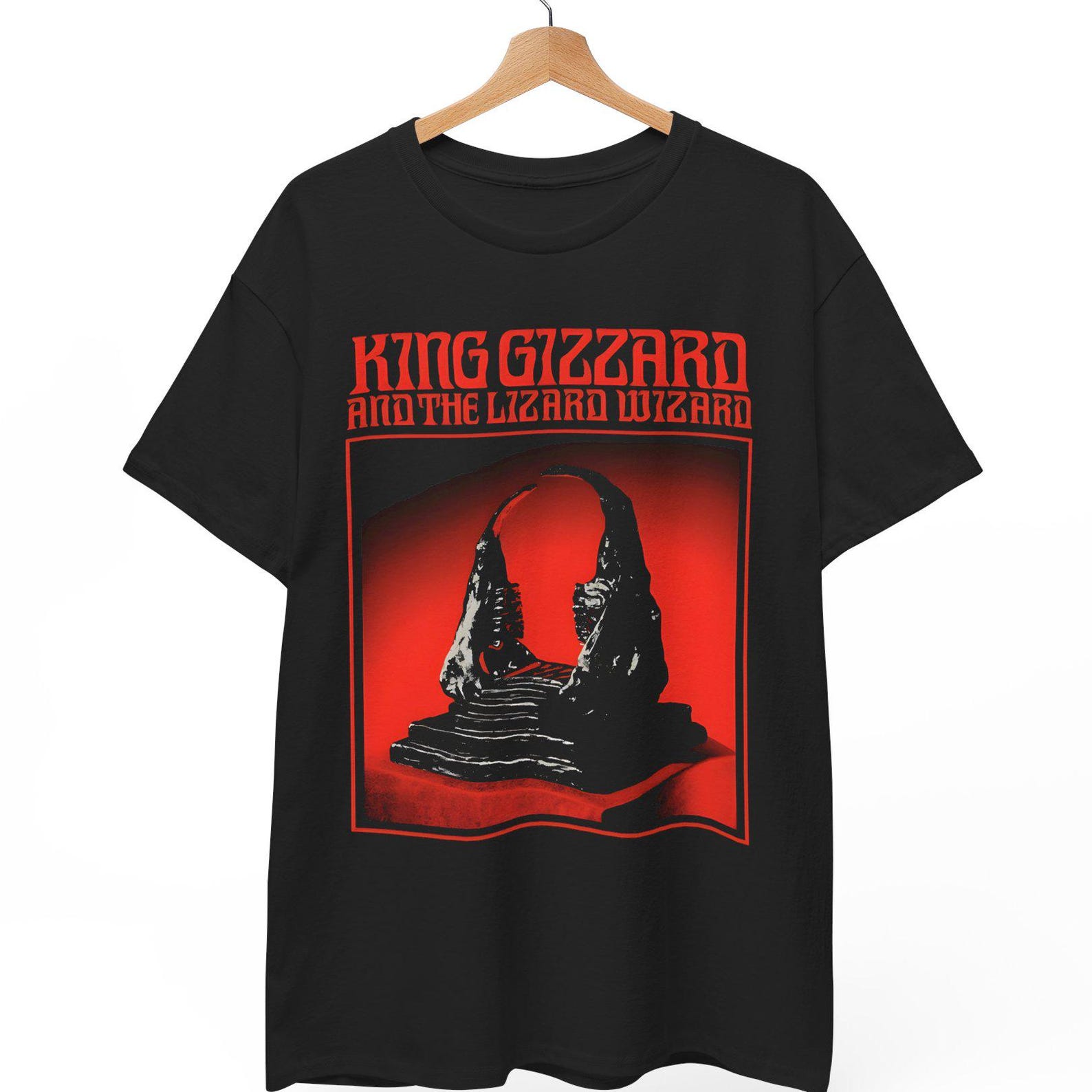 King Gizzard & The Lizard Wizard Shirt, Dancing Gizzard Aesthetic Tee, Psychedelic Rock Band Merch, Fan Gift Unisex Shirt, S to 5XL 4XL
