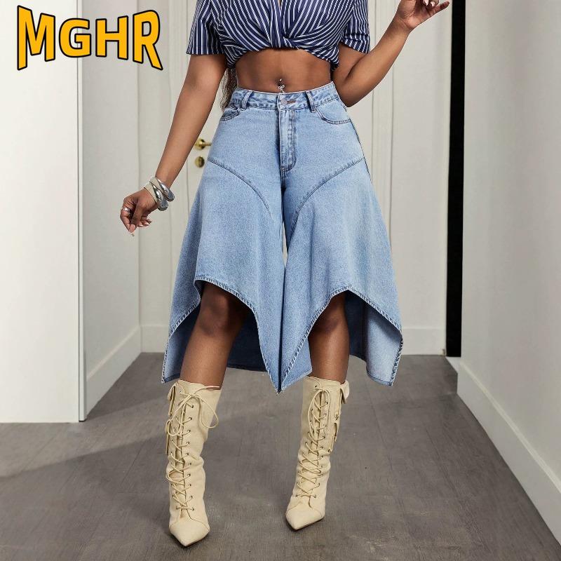 MGHR Women's Fashion Casual Solid Color Print Pants & Capris