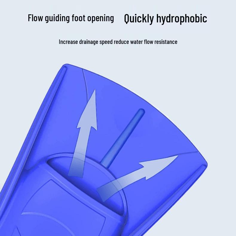 Unisex Silicone Swimming Fins for Freestyle & Breaststroke - Lightweight Short Diving Fins for Adults & Children