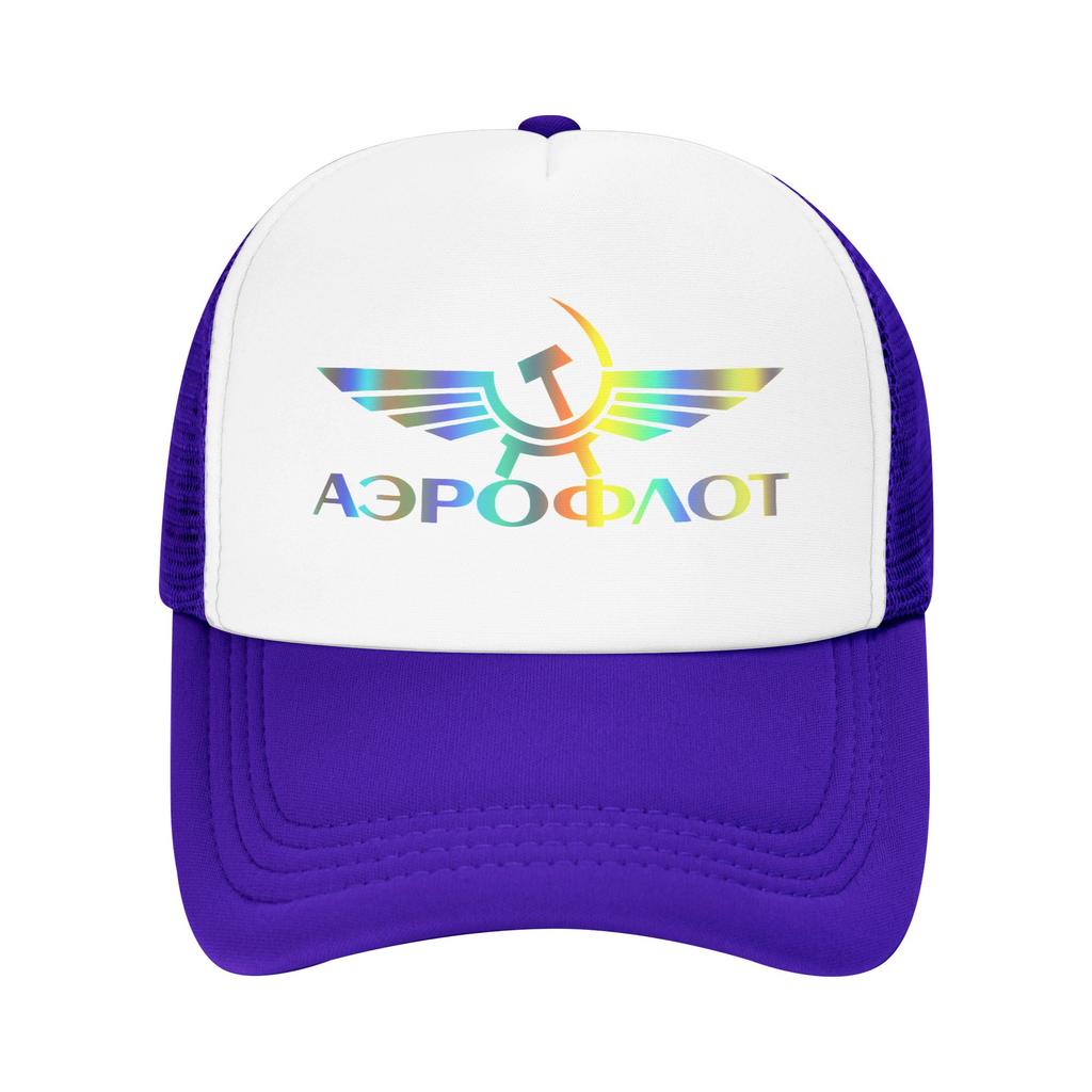Summer Sun Hats Aeroflot Aviation Russe Pilote Aerospace Baseball Cap Stylish Trucker Hat Summer Women Men Rock Snapback Cap