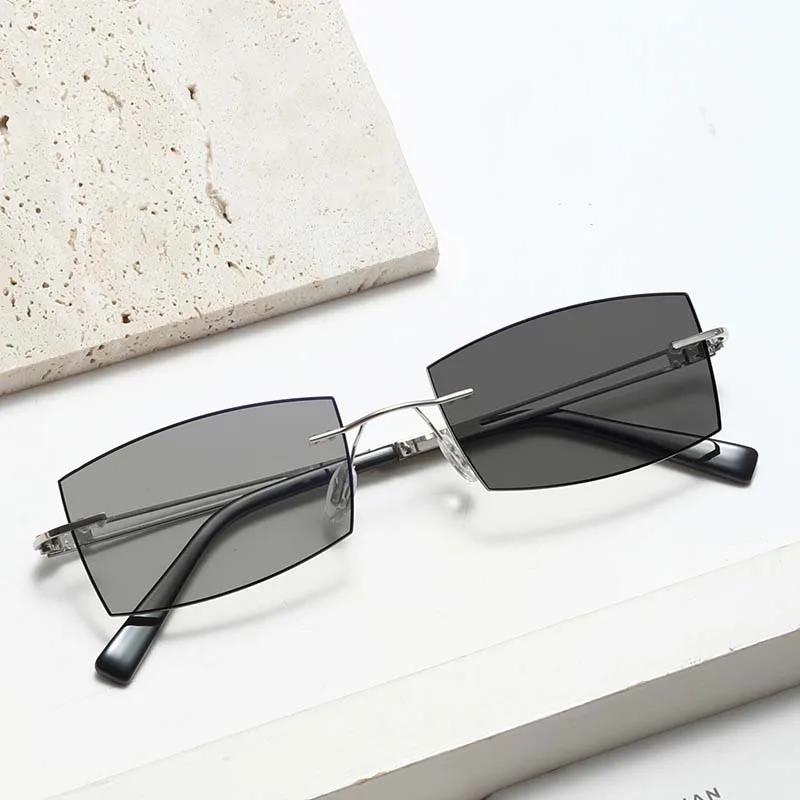 Fashion Intelligent Pochromic Reading Glasses Color Changing Far Sight Eyeglasses for Men Women Vintage Outdoor Sunglasses