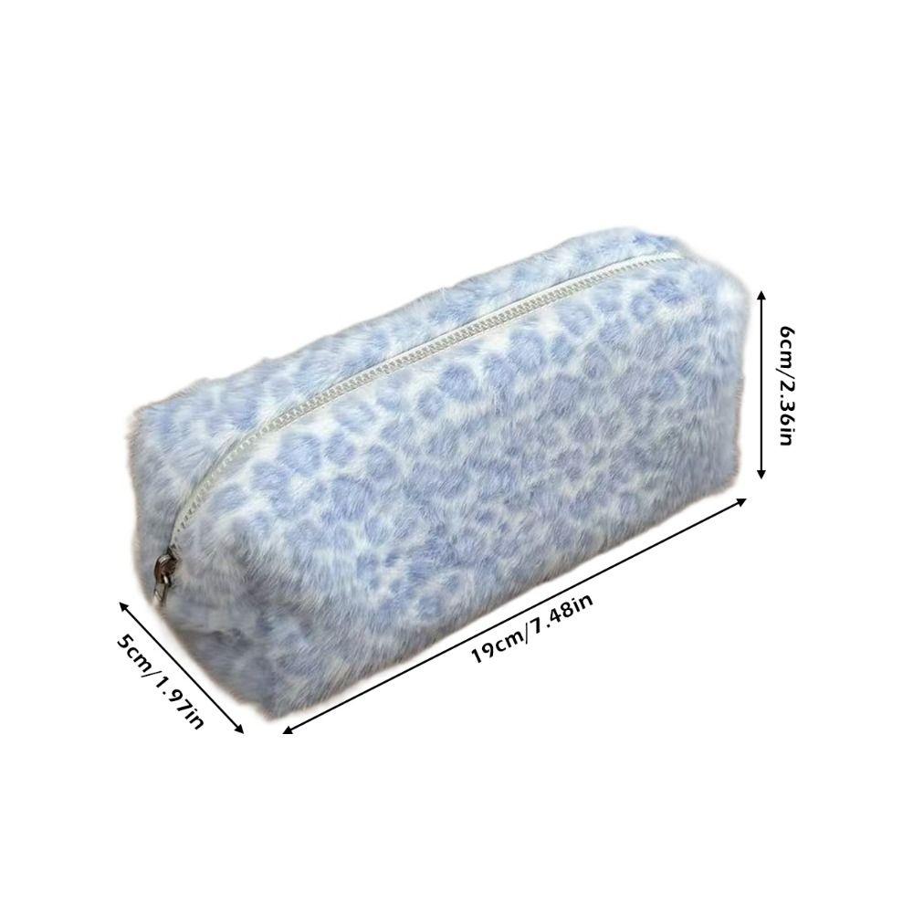 Multi-functional Pen Bag Leopard Print Portable Stationery Pouch Stationery Organizer School Office