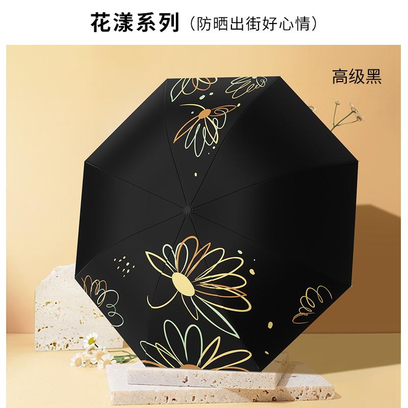 ins manually enlarged double umbrella summer windshield sun protection parasol female UV protection