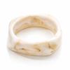 European and American popular smudged coffee bracelet resin women's arc bracelet student girlfriend ring jewelry