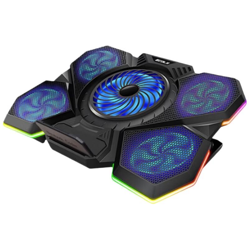 ECOLA Gaming Laptop Cooling Pad with 5 Fans and RGB