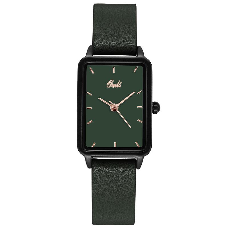 Минималистичные студенческие часы, Изысканные маленькие квадратные кварцевые часы, Нишевые женские часы