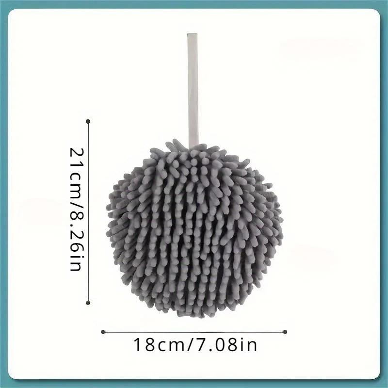1pc Absorbent Hand Wipe Balls, Hanging Kitchen Hand Wipers, Handy Reusable Handkerchiefs