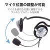 ELECOM Headset Microphone 4 Pole Binaural Neckband Durable Cord 1.8m HS-NB05TSV