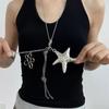 Multifunctional Star Flower Heart Rope Bag Charm Star Pendant Key Holder Bag Accessory Present for Stylish Individuals