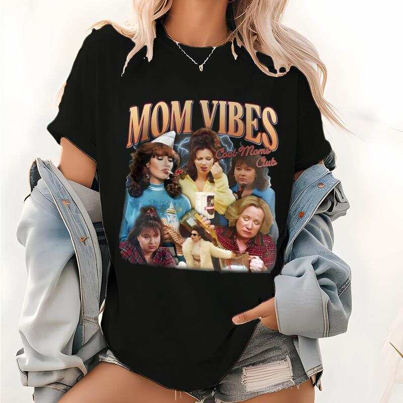 90’S Mom Vibes Unisex T-shirt, Funny Mom Unisex T-shirt, Cool Moms Club Unisex T-shirt XXXL
