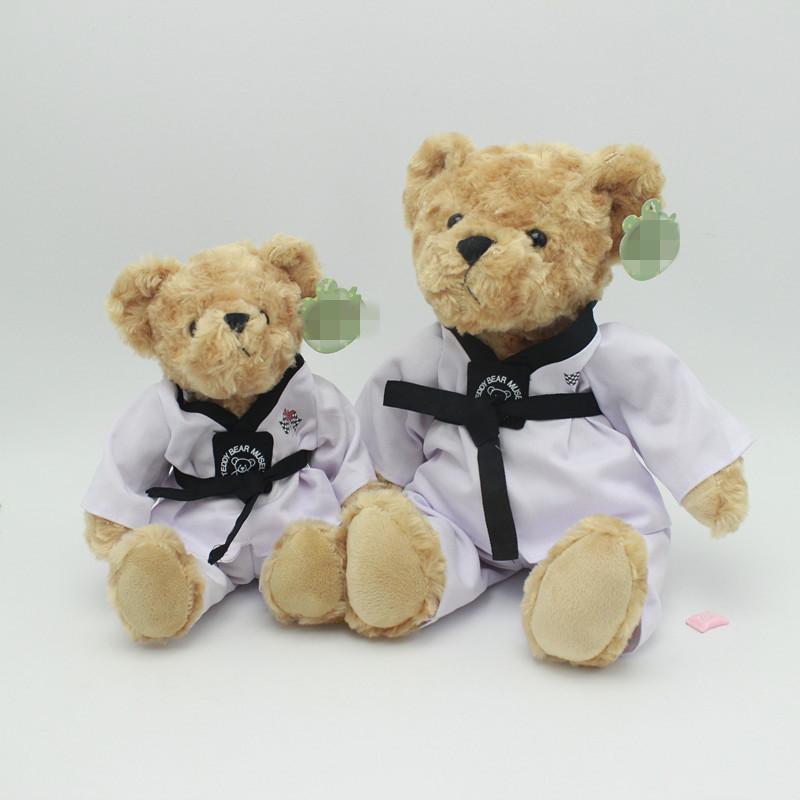 Creative Taekwondo Bear Plush Toy Teddy Bear Doll Dressing Doll Grabbing Machine Doll Children's Gifts