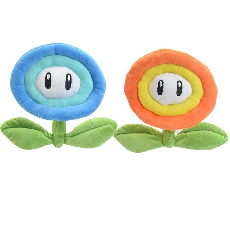 New Mario Plush Orange Flame Blue Ice Sunflower Soft Toy 18cm