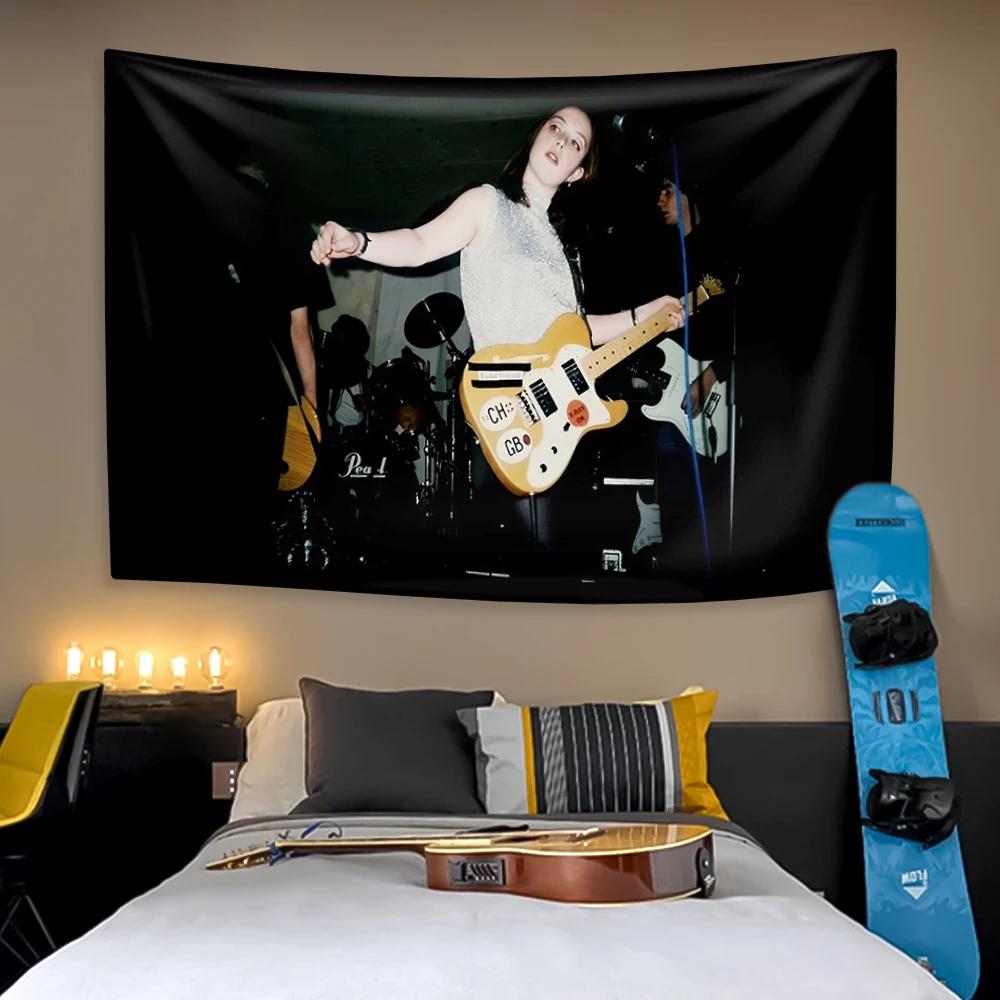Rock And Roll Music Band Tapestry Slowdive Printed Home Decor Wall Hanging Covering Cloth For Bedroom Living Room Sofa Blanket