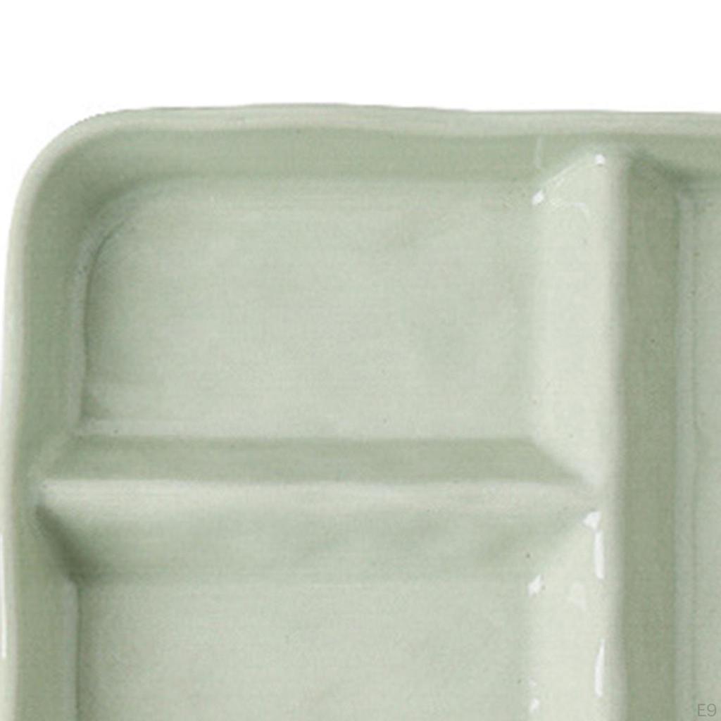 Adult Divided Plate, Ceramic Serving Tray, Practical Non-Slip Kitchen Storage for Controlling