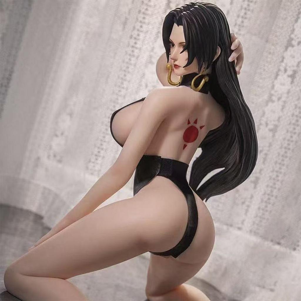 Anime One Piece Sexy Swimsuit Girls Boa Hancock Kneeling Position Figure Statue Doll Decoration Model Toys