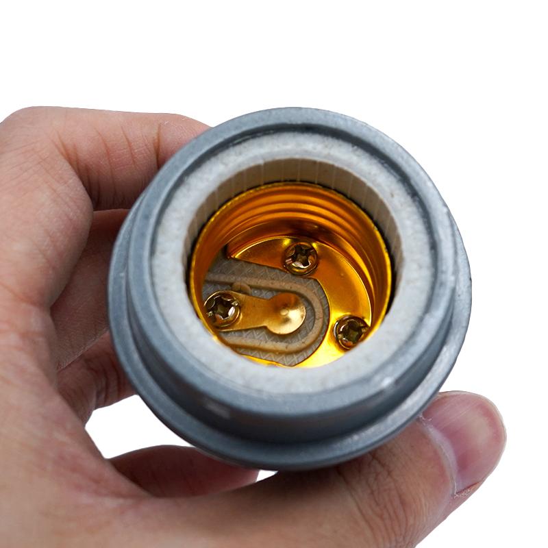 E27 220V Animal Heating Lamp Holder Insulation Waterproof Pet Heating Lamp Holder Ceramic Farms Tee Lamp Holder