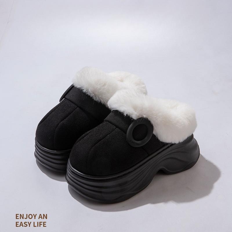 

Женские домашние ботильоны, пушистые тапочки, теплые уютные зимние ботинки с пушистой плюшевой подкладкой для женщин, зимняя нескользящая домашняя обувь для помещения и улицы, короткие ботинки 40-41 (for 39-40 feet)