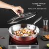 Meichu 3-Ply Steel Wok with Lid, 32CM