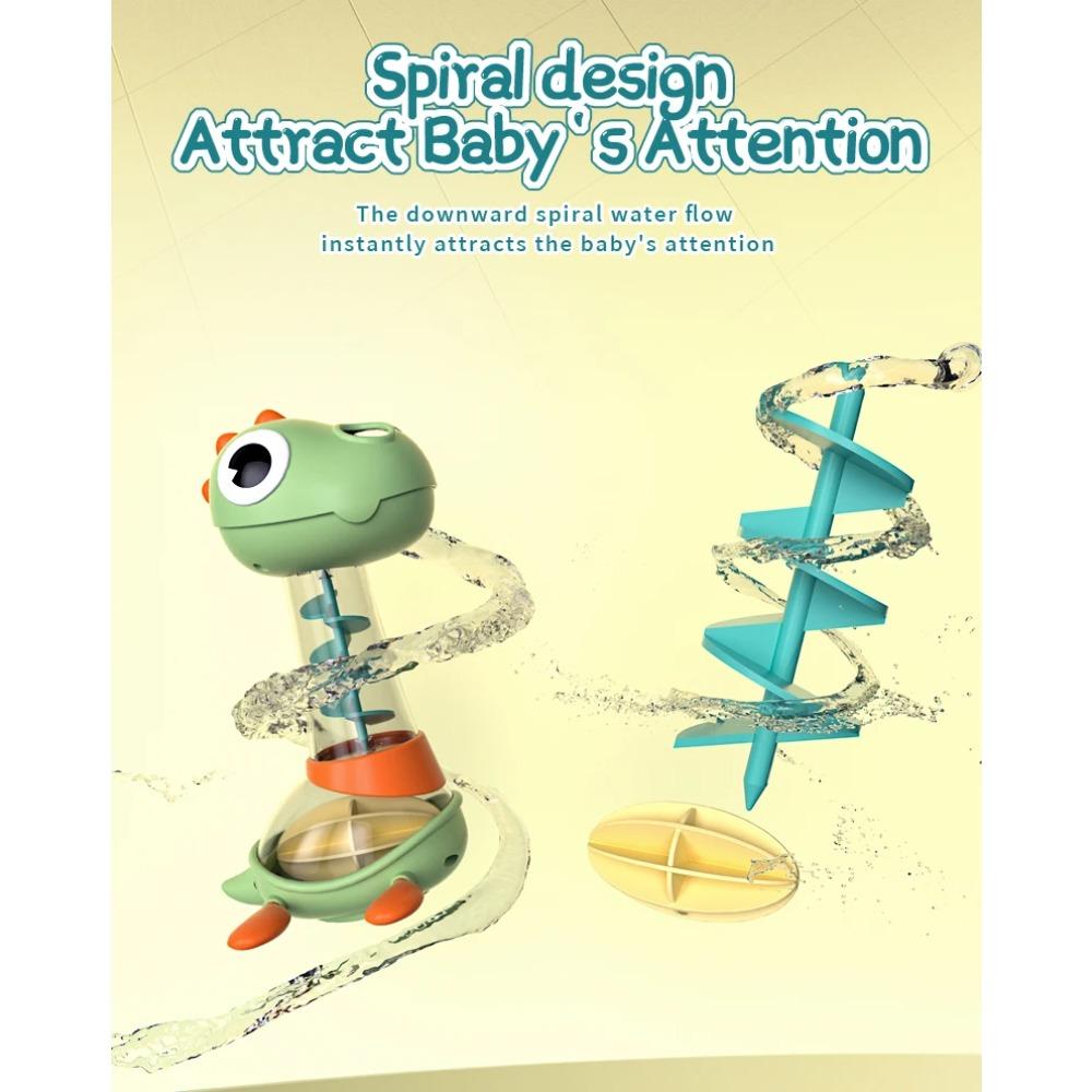 Baby Bath Toys Dinosaur Water Spraying Bathroom Bathtub Toys Funny Rotating Shower Toys Interactive Toddler Water Games for Kids