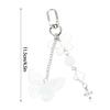 Sweet Bowknot Keychain Pendant Big Heart Charm Keyring for Purse Bag Backpack